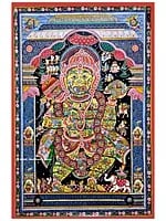 Ramayan Story Inside Body Of Hanuman | Natural Colors On Canvas | By Sachikant