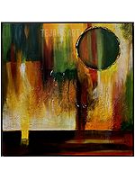 Abstract Painting of Canvas with Frame | Acrylic on Canvas | By Tejal Modi