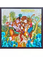 Radhamadhavam | Kerala Mural Painting Vishnu Shreedhar
