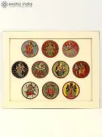 Dashavatara - Ten Avatars of Vishnu | Watercolor Painting