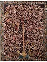 Tree of Life with Peacocks | Kalamkari Painting