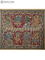 Ashta-Vinayaka Ganesha | Kalamkari Painting