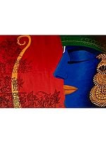 Lord Rama In Meditation - Ramayana Story | Acrylic And Ink On Canvas | By Kangana Vohra