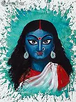 Divine Goddess Kali | Watercolor On Paper | By Sudipta Sana