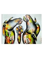 Horse Modern Art | Acrylic On Canvas | By Samir Chanda