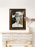 Smoke Make Me Surreal | Mixed Media On Paper | With Frame | By Roopsi Batra