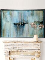The Pink Kiss | Abstract On Canvas | With Frame | By Roopsi Batra