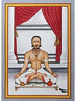 The Solemn Sadhaka (Brahmin Doing Sandhya)