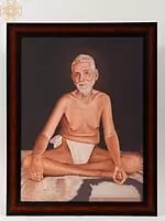 Bhagavan Sri Ramana Maharshi | Framed Oil Painting