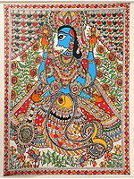 Matsya Avatara of Lord Vishnu | Madhubani Painting