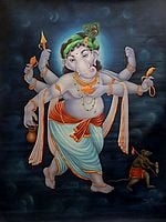 Innocent as a Child | Ganesha Oil Painting