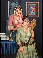 Shringara of the Princess Oil Painting on Canvas
