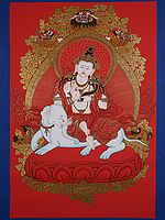 Samantabhadra - Tibetan Buddhist (Brocadeless Thangka)