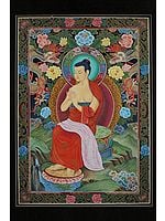 Newari Maitreya Buddha (Brocadeless Thangka)