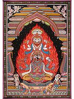 Superfine Gods Worshipping jagannatha Narasimha | Patta Painting | Odisha Art