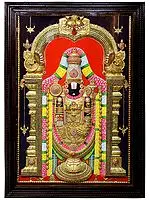 Lord Venkateshwara (Tirupati Balaji) | Traditional Colors with 24K Gold