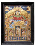 Shri Ranganatha Swamy Tanjore Paintings | Traditional Colors with 24K Gold