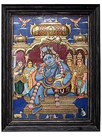 Butter Krishna | Traditional Colors With 24K Gold