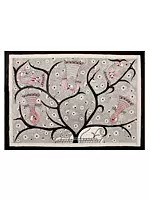 Peacocks on Tree | Madhubani Painting