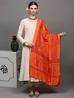 Lord Ganapati Printed Prayer Shawl | Hand Crafted Religious Clothes