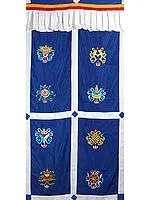 Ashtamangala Altar Curtain