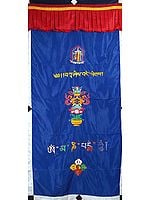 Ashtamangala Tibetan Altar Curtain