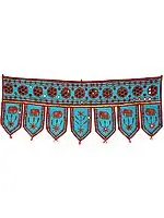 Auspicious Turquoise Toran for the Doorstep