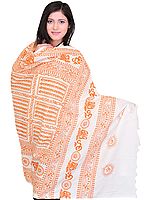 Hindu Prayer Shawl with Printed Sri Ram Jai Ram Jai Jai Ram Mantra