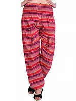 Woven Yoga Trousers with Front Pockets