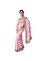 An Ornate Sari Designed with Universal Paisley Motifs