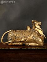 25" Nandi - Vahana of Lord Shiva in Brass