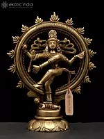 7" Nataraja - Dancing Lord shiva in Brass