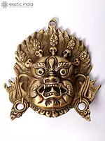 6" Tibetan Buddhist Deity Mahakala | Wall Hanging Mask