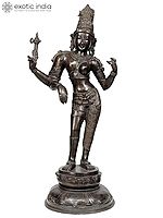 26" Shiva as Ardhanarishvara In Brass | Handmade | Made In India