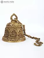 29'' Ashtalakshmi Bell With Multiple Design Engraved | Brass