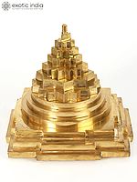15" Super Large Shri Yantra (Meru) in Brass