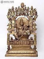 Uma-Maheshwara On Kailasha - The Divine Couple in Bronze