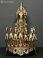 15" Lord Surya Bronze Statue - God of the Sun