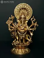 11" Drishti Ganesha | Brass Statue
