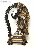 29" Dancing Ardhanarishvara Brass Statue - Shiva and Shakti Idol