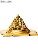3" Shri Yantra in Brass | Handmade Brass Statue | Made in India