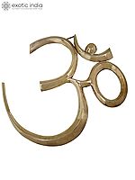 30" Large OM (AUM) Wall Hanging In Brass