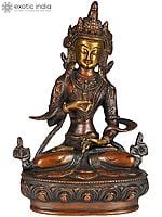 8" (Tibetan Buddhist Deity) Vajrasattva In Brass | Handmade | Made In India