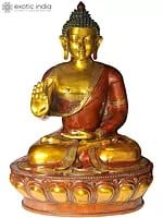 46" Large Size Lord Buddha in Vitarka Mudra In Brass | Handmade | Made In India