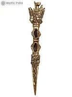 11" Tibetan Buddhist Hayagriva Phurpa in Brass