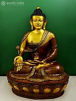 44" Large Fine Quality  Medicine Buddha (Tibetan Buddhist Deity) In Brass | Handmade