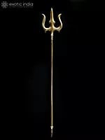 47" Large Size Lord Shiva's Trident / Trishul In Brass (Made In India)