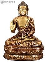 67" Handmade Buddha in Vitarka Mudra Brass Statue | Made In India