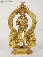 9" Sai Baba Brass Statue | Made In India