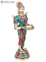 30" Large Size Deepalakshmi in Brass | Handmade | Made in India